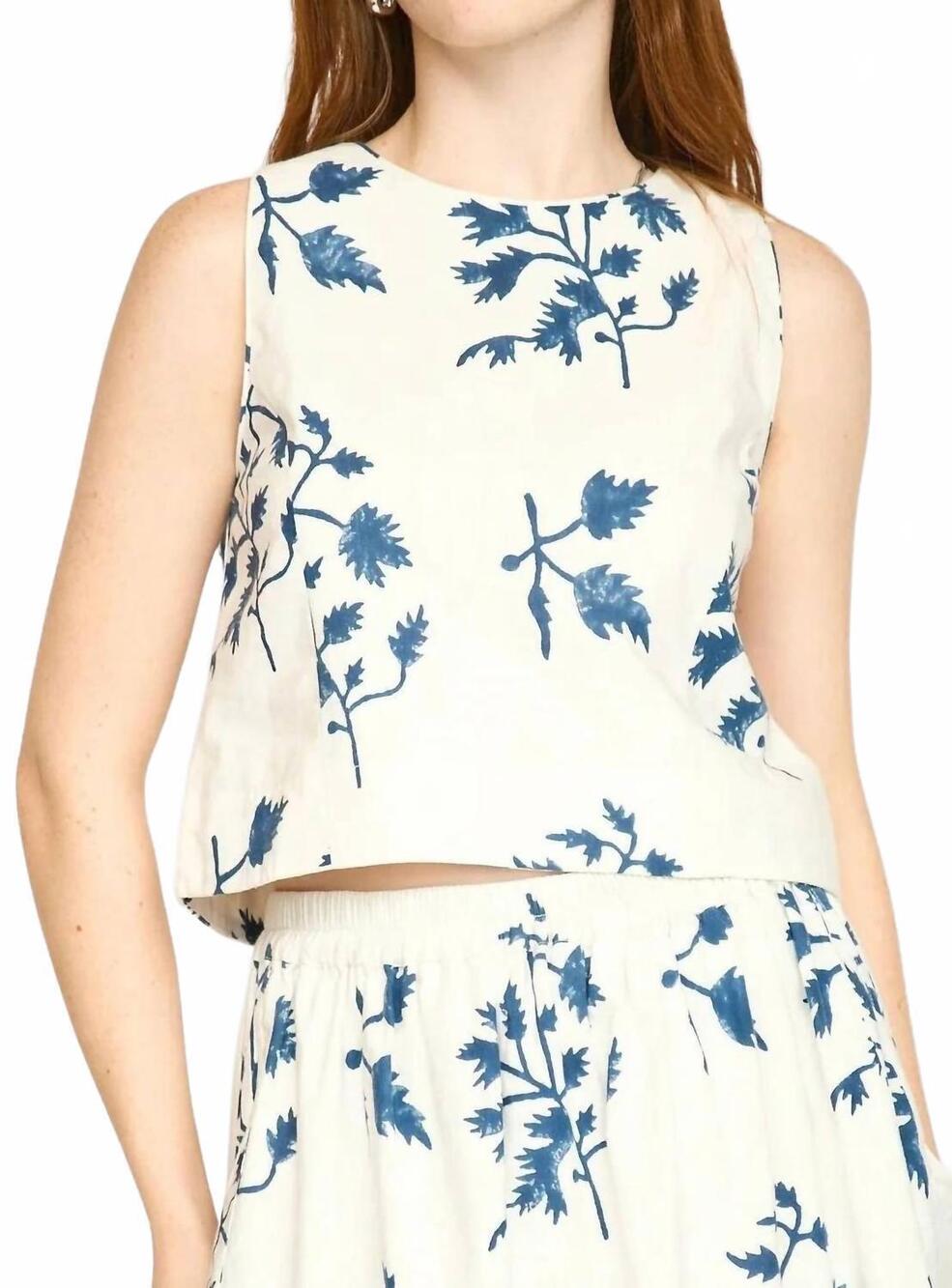 NEW MIRTH santanyi top in summer fig
